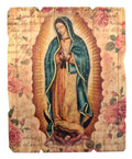 Laser Cut Wood Our Lady of Guadalupe Icon Wall Plaque, 9 1/4 Inch
