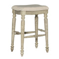 Marino White Wash Backless Bar Stool
