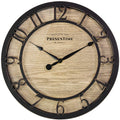Presentime & Co 10 Farmhouse Series Wall Clock, Cottage Style, Vintage Design, Oil Rubbed Bronze