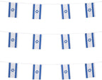 Zxvzyt Israel Israeli Flag Banner String,Small Mini Israel Pennant Flags,For Grand Opening,Olympics,National Sports Events,Party