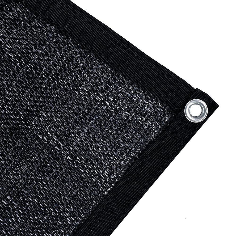 Agfabric 70% Sun-Block Shade Cloth Net Mesh Shade With Grommets For Garden Patio 10 X 20, Black
