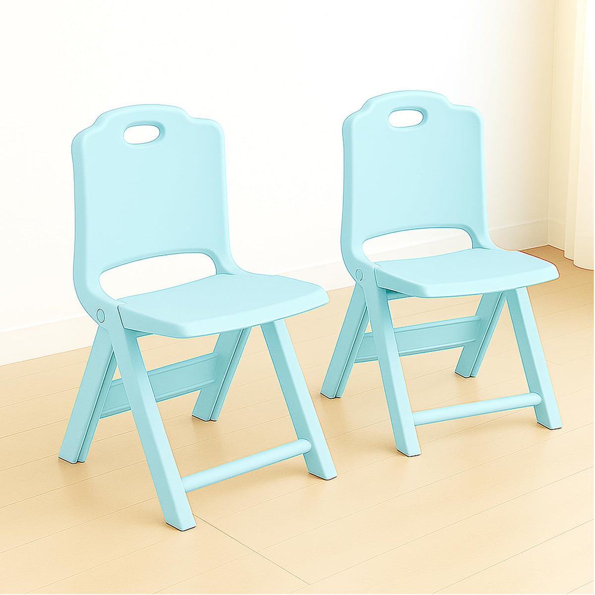 Happy Bear Foldable Kids | Foldable Study | SpaceSaving, Portable, And Supports Up To 30Kg |Folding Stool | Kids Study Chair (B