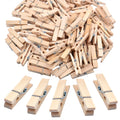Wooden Craft Pegs, 100 Pieces Of Natural Wooden Clothespins Photo Paper Peg Pin Craft Clips For Home School Arts Crafts Decorati