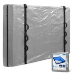 Ticonn Mattress Bags For Moving, Twin Xl Mattress Cover For Moving, Heavy Duty, Full-Around Handle With Adjustable Buckles, Mattress Storage Bag & Moving Supplies (Gray, Twin Xl)