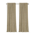 Elrene Home Fashions Mia Jacquard Scroll Blackout Window Curtain, 52'' x 95'' (1 Panel), Natural