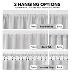 Deconovo Room Darkening Curtains, Back Tab And Rod Pocket Curtains Blackout Curtains - Thermal Insulated For Bedroom, Windows 52X72 Inch, Platinum, 2 Panels