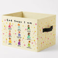 RKQIEG Princess Christian Storage Bins Box with Handles