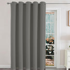 Joydeco Sliding Door Curtains, Light Grey Curtains 70 X 90 Inches, Extra Wide Curtains For Patio Sliding Door Living Room, Room