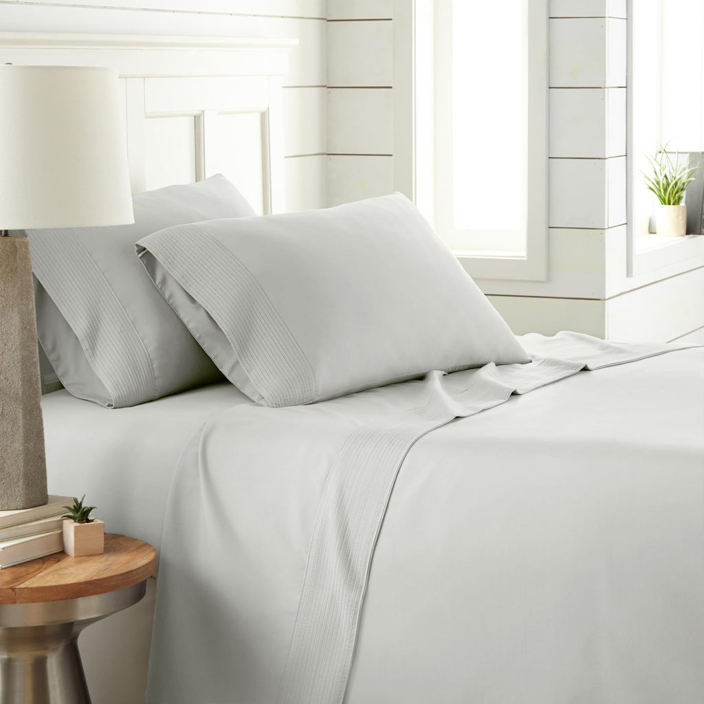 Southshore Fine Living, Inc. Twin Sheet Set, 3-Piece, 21'' Extra Deep Pocket Pleated Sheet Set, Twin Size | Flat Sheet, Fitted S