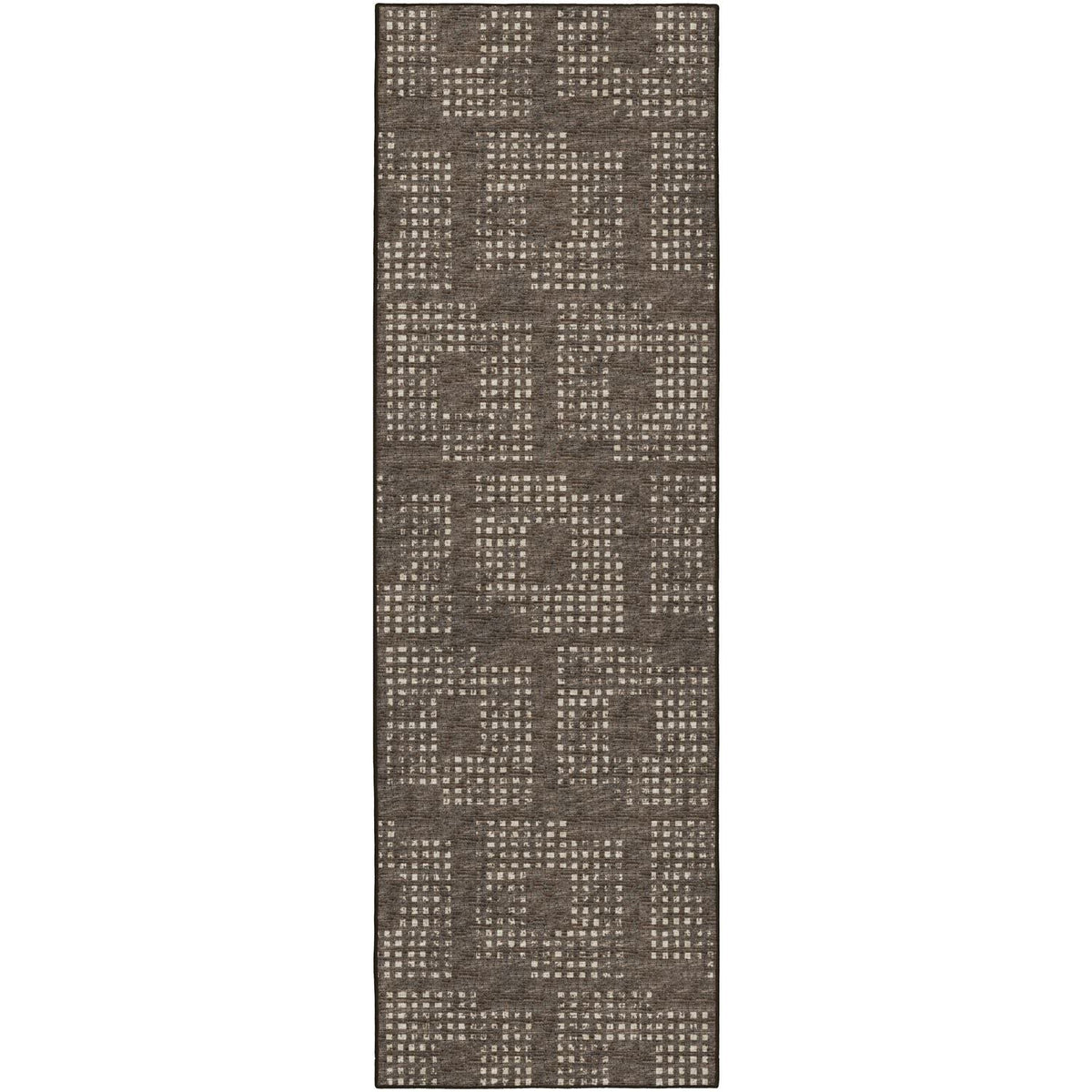 Delano Da1 Brown Transitional Rug Runner 2' 6" X 8'