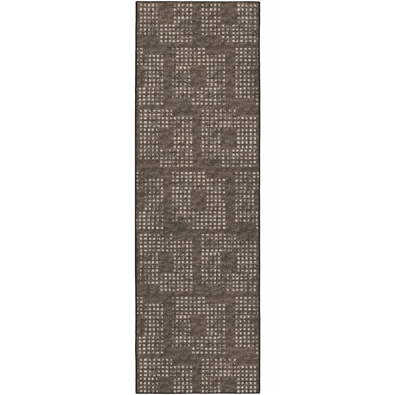 Delano Da1 Brown Transitional Rug Runner 2' 6" X 10'