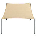 9' X 21' Beige Straight Edge Sun Shade Sail, Rectangle Awning Outdoor Shade Cloth Pergola Cover Uv Block Fabric- Customized