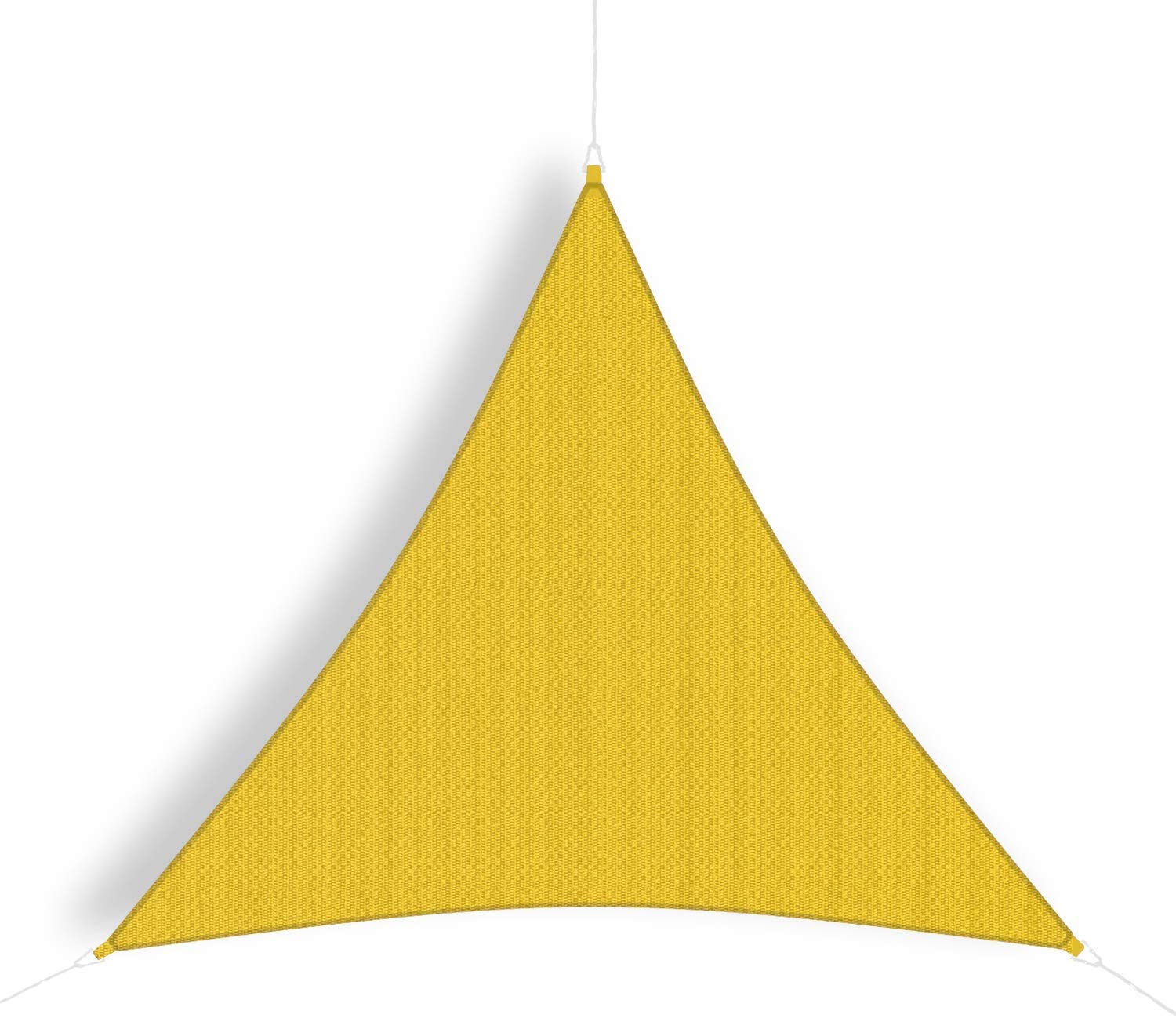 Coolaroo 434496 Party Shade Sail, 9'10' Triangle, Yellow