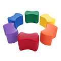 ECR4Kids SoftZone Toddler Modular Stool Set, Flexible Seating, Assorted, 6-Piece