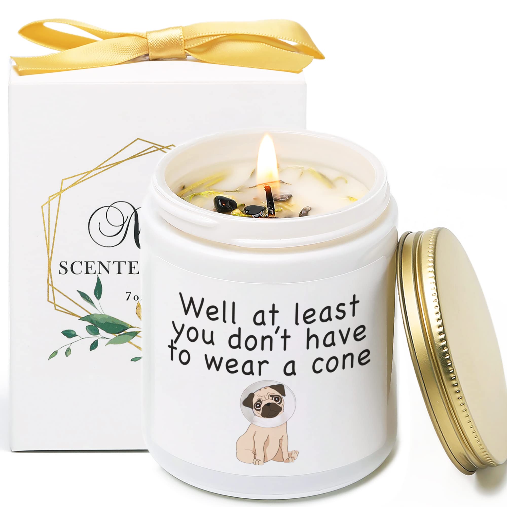 Get Well Soon Gifts for Women, Feel Better After Surgery Gifts for Sick Women, Her, Friends, Vanilla Lavender Scented Candles wi