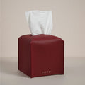OLETHA Square Tissue Box Cover - Christmas Decorations Indoor Desk Decor for Room, Home & Office - Tissues Cube Boxes Holder - R