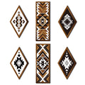 Tatuo 6 Pcs Farmhouse Southwest Home Wall Decor Frame Wall Hanging Boho Modern Abstract Art Prints Wooden Decorations for Bedroo