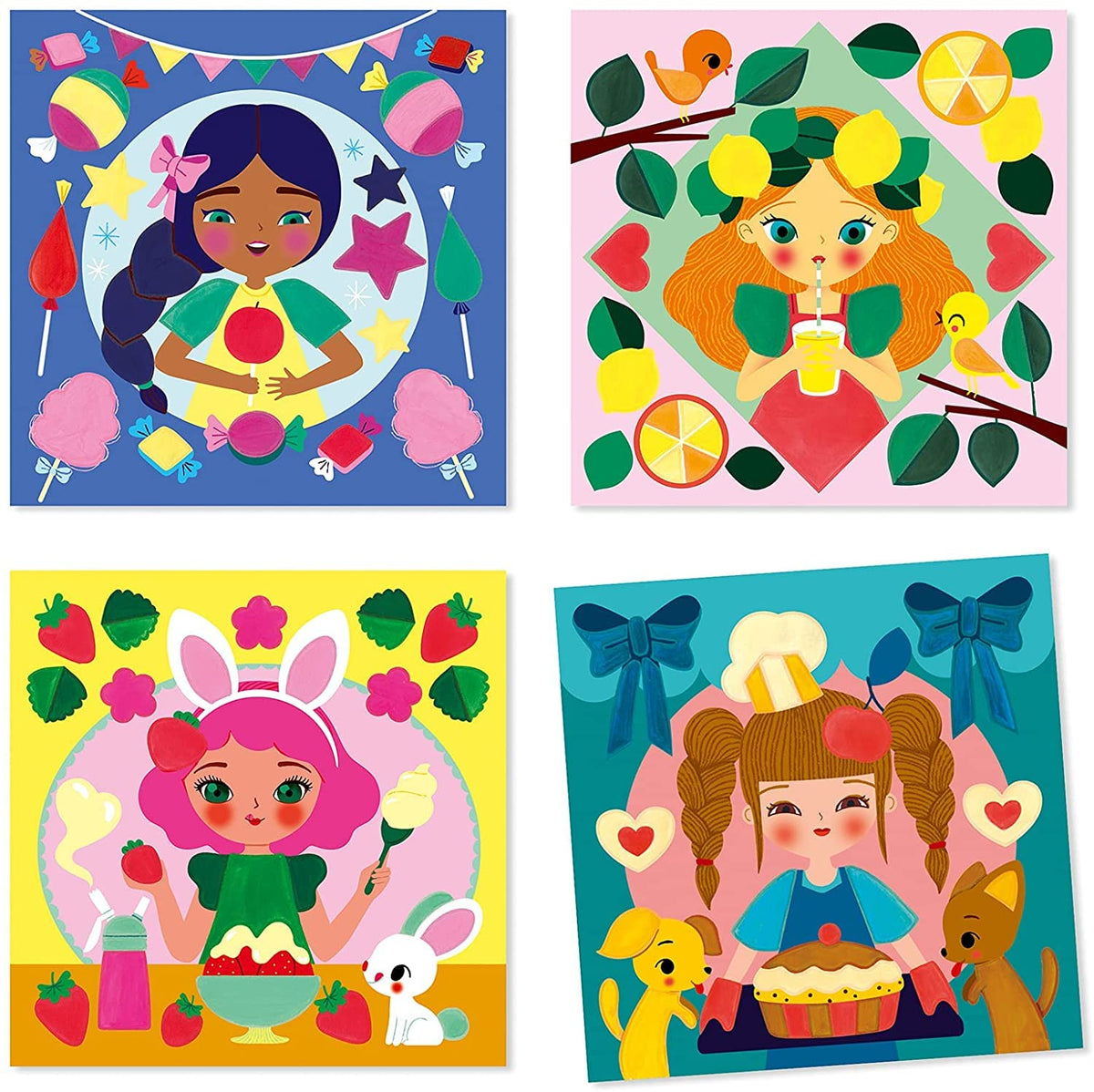 BADORN Snack Time Surprise Preprinted Canvases in Size 8 * 10!! Ready to Paint and dcor!!
