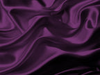 Mk Collection Twin Soft Silky Satin Solid Purple Deep Pocket Sheet Set New