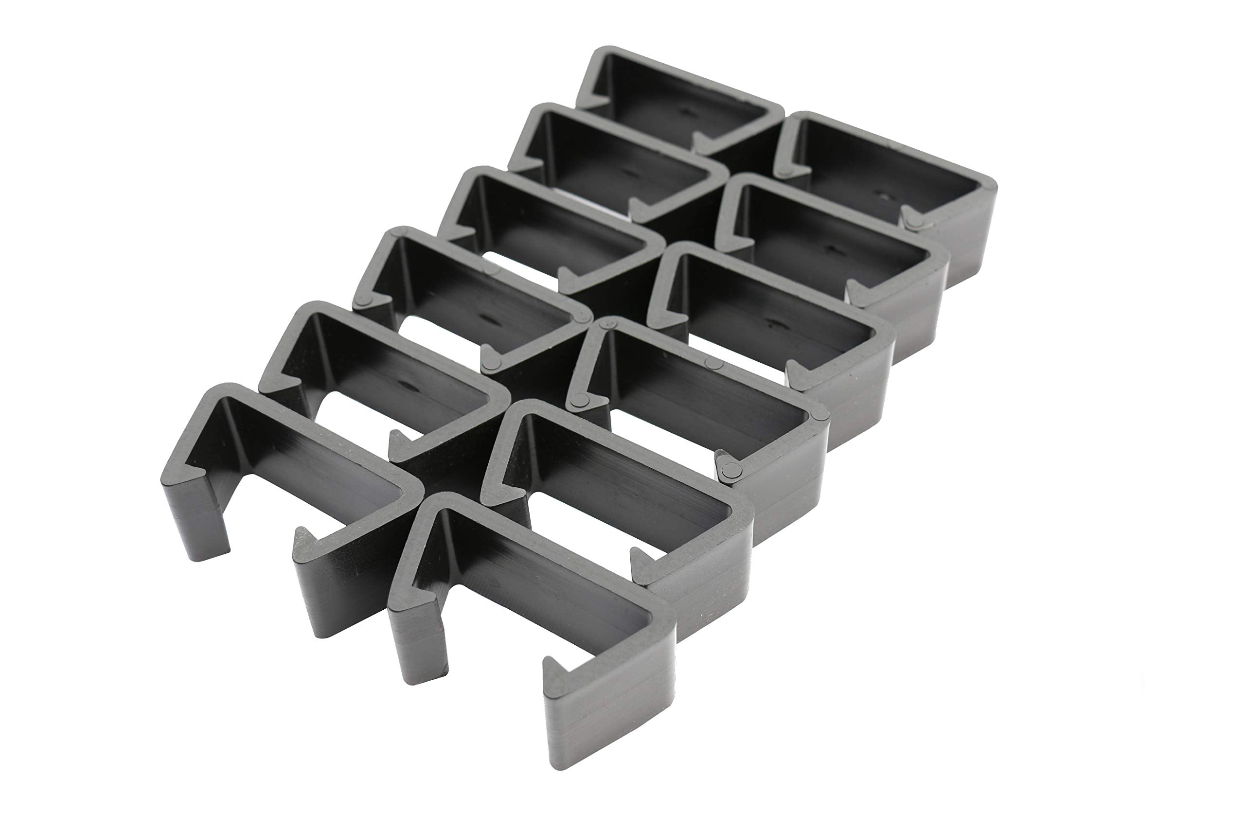 Dineli 12Pcs Pack Outdoor Furniture Set Sofa Clips Patio Sectional Connectors Wicker Furniture Accessories Alignment Fasteners Non-Slip Clamps Clips For Rattan Furniture Garden Sofa