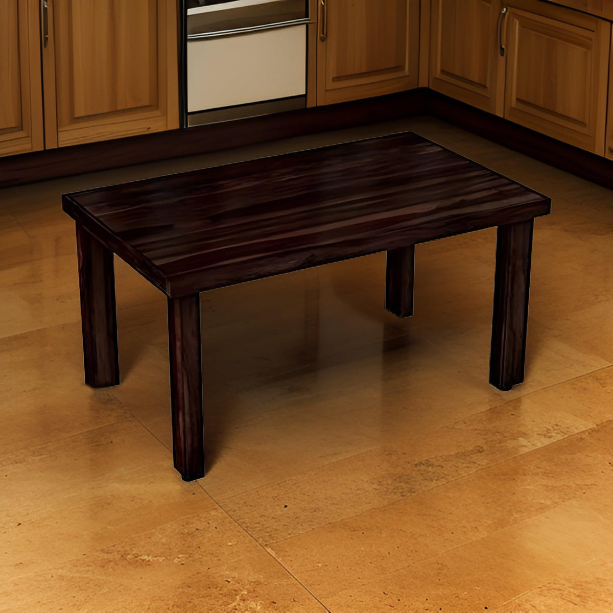 Winntage Solid Sheesham Wood 4 Seater Dining Table Without Chairs | Multipurpose Wooden Dining Table For Home, Kitchen, Living R