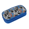 Perinsto Video Game Controller Background Pencil Case Big Capacity Multi Compartment Stationery Box Pencil Pouch Holder Desk Org