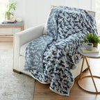 Crafted By Catherine Camouflage Print Cozy Knit Throw Blanket 60' X 70' Inches, Soft Comfy Decorative Throw For Couch Bed Sofa
