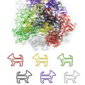 Wayilea 60 Pcs Cute Paper Clips Dog Shaped Paper Clips Animal Bookmarks Clips, Fun Office Gifts For Women Men Coworkers Dog Love