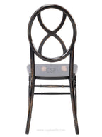Commercial Seating Products Sandglass Lime Black Wood Chairs, 2-Pack