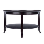 Winsome Wood Round Glass Coffee Table