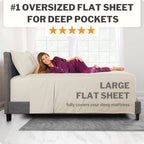 Extra Deep Pocket Twin Bed-Sheets - 3-Piece Includes: 18   -21    Inch Super Extra Deep Pocket Fitted Sheet - Oversize Flat Shee