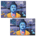 Heart Home Wall Paintings | MDF Wooden Wall Art for Living Room |Wall Sculpture | Lord Buddha Painting for Bedroom | Office | Ho