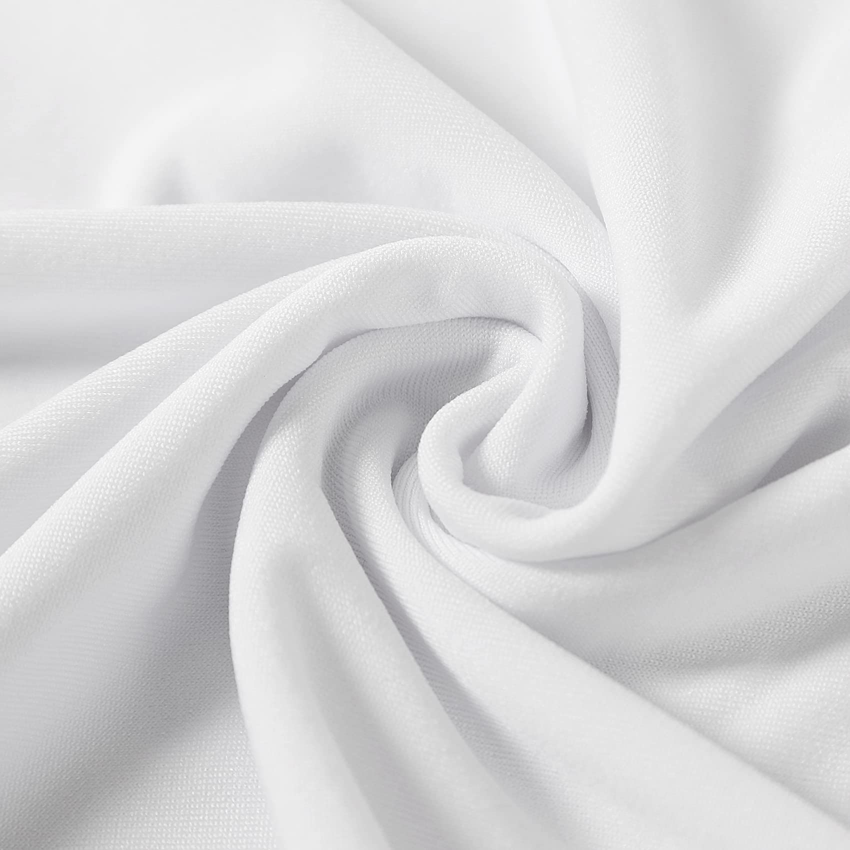 Algaiety Spandex Chair Cover,12Pcs,Chair Covers,Living Room Chair Covers,Removable Chair Cover Washable Protector Stretch Chair Cover For Party, Banquet,Wedding Event,Hotel(White)
