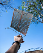 iClimb Mini Folding Camping Table Aluminum Silver