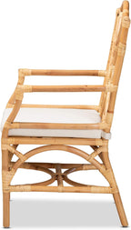 Baxton Studio Delta Modern and Contemporary Natural Finished Rattan Dining Chair