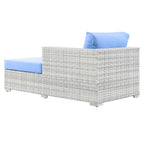 Modway EEI-4304-LGR-LBU Right Chaise, Light Gray Light Blue, 35 x 63 x 33