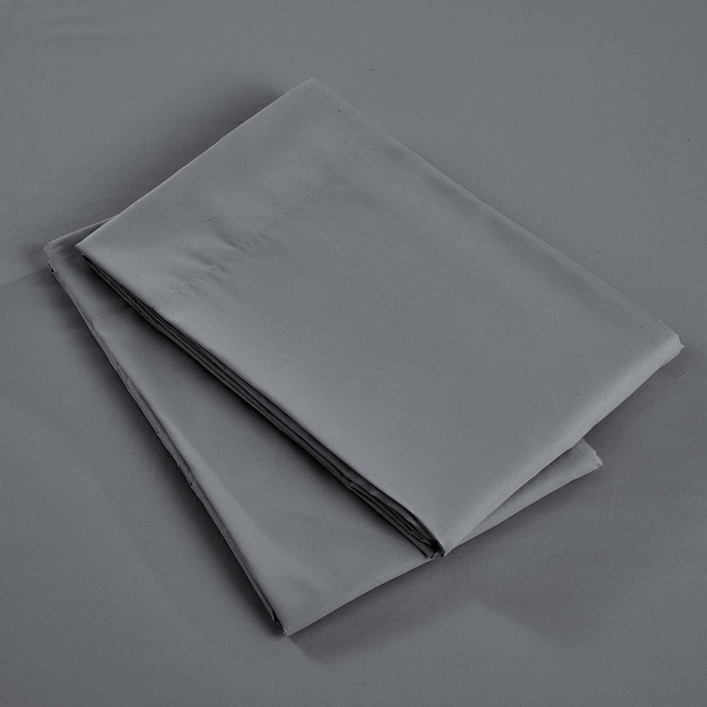 Freshculture Dark Grey Pillowcases King Size 12 Pack - Bulk Pillowcase Set - Envelope Closure - Soft Brushed Microfiber Fabric -