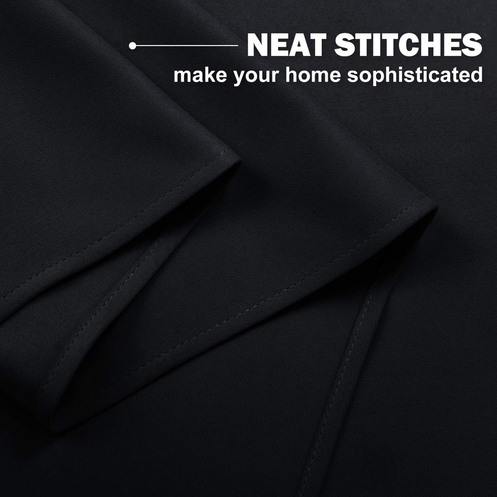 Nicetown Short Curtains, Farmhouse Style Kitchen Short Small Curtain Grommet Thermal Insulated Valance Tiers For Bedroom Window