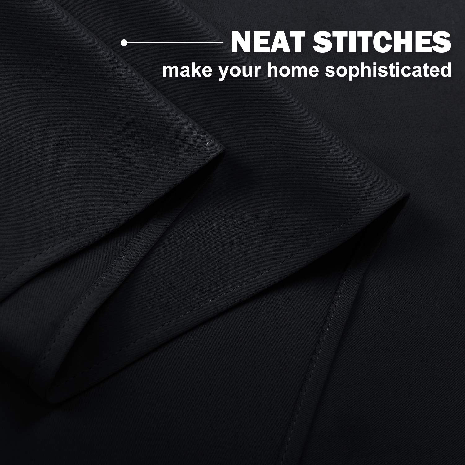 Nicetown Short Curtains, Farmhouse Style Kitchen Short Small Curtain Grommet Thermal Insulated Valance Tiers For Bedroom Window