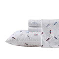 Nautica - Full Sheets, Cotton Percale Bedding Set, Casual Home Decor (High Surf Navy, Full)