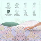 Feather & Stitch Softest 100% Cotton Sheets, 300 Thread Count Percale Weave Bedding, 16' Deep Pocket, Cooling Sheets, Breathable Bed Set, Hotel Premium Quality (- Full, Victorian Floral