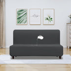 Purefit 100% Dual Waterproof Futon Cover, Waterproof Couch Cover For Futon - Stretch Non Slip Fleece Sofa Covers Washable, Leakproof Furniture Protector For Kids, Pets, Dog (Futon, Dark Gray)