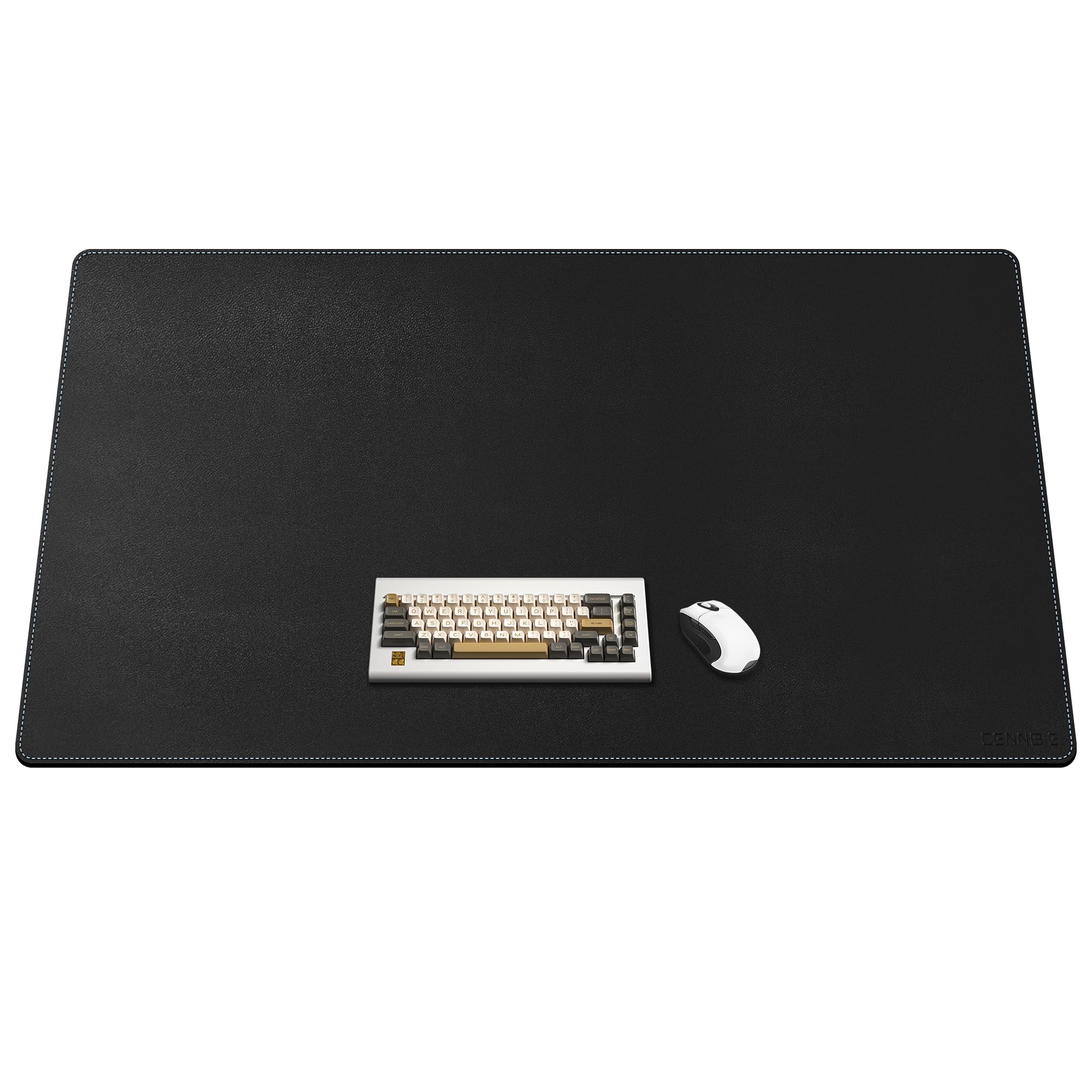 Cennbie Leather Desk Pad Large, 55.1' X 27.5' Desk Mat Blotter Protector, Extended Non-Slip Mouse Pad, Waterproof Pu Leather D