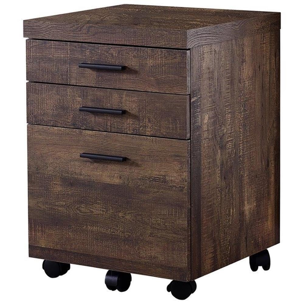 Monarch Specialties I 7400 File Cabinet, Rolling Mobile, Storage Drawers, Printer Stand, Office, Work, Laminate, Brown, Contempo