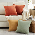 Fancy Homi Set Of 4 Boho Big Decorative Throw Pillow Covers 24X24 Inch For Couch Bed Sofa Bedroom, Aesthetic Modern Home Decor,