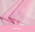 Pi Sheer Curtain 108 Inches Long,Light Window Drapery Soft Airy Voile With Rod Pocket For Living Room/Bedroom/Patio Door/Sliding Glass Door 2 Panels(W42Xl108-2Pc,Bright Pink)