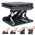 Foot Rest for Under Desk at Work Enlarged, Ergonomic Footrest with Adjustable Height and Angle, Foldable Foot Stool with Removab