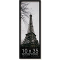 wallsthatspeak 10x35 Black Picture Frame for Puzzles Posters Photos or Artwork