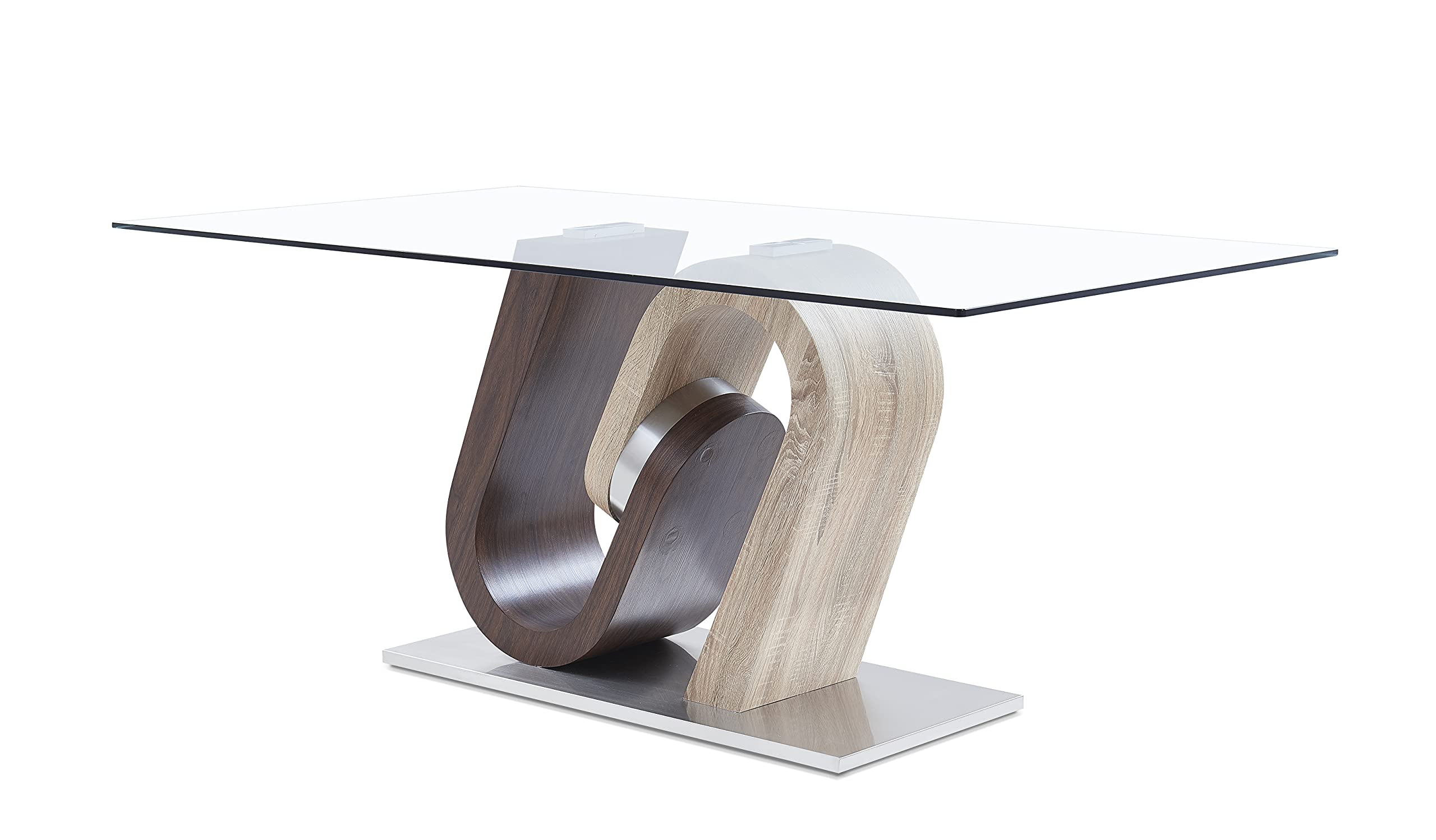 Global Furniture Usa Dining Table, Walnut Oak