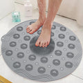 Kixten Round AntiSlip Bath Mat Rubber Bathroom Floor Mat for Shower, Bathtub & Wet Areas NonSlip Safety Mat for Home Use mat B
